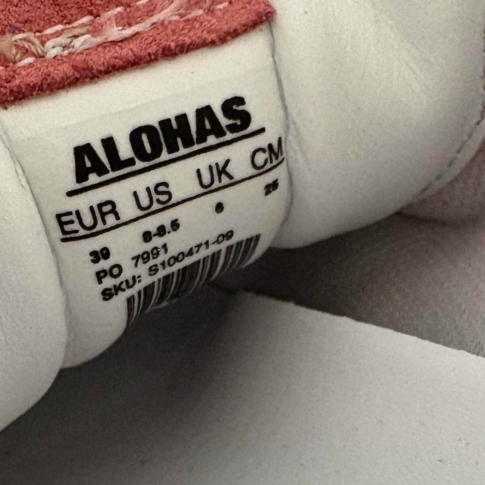 NWOT Alohas TB.490 Rife Pink Leather Sneakers Size 39/8-8.5 Women’s - Picture 11 of 15